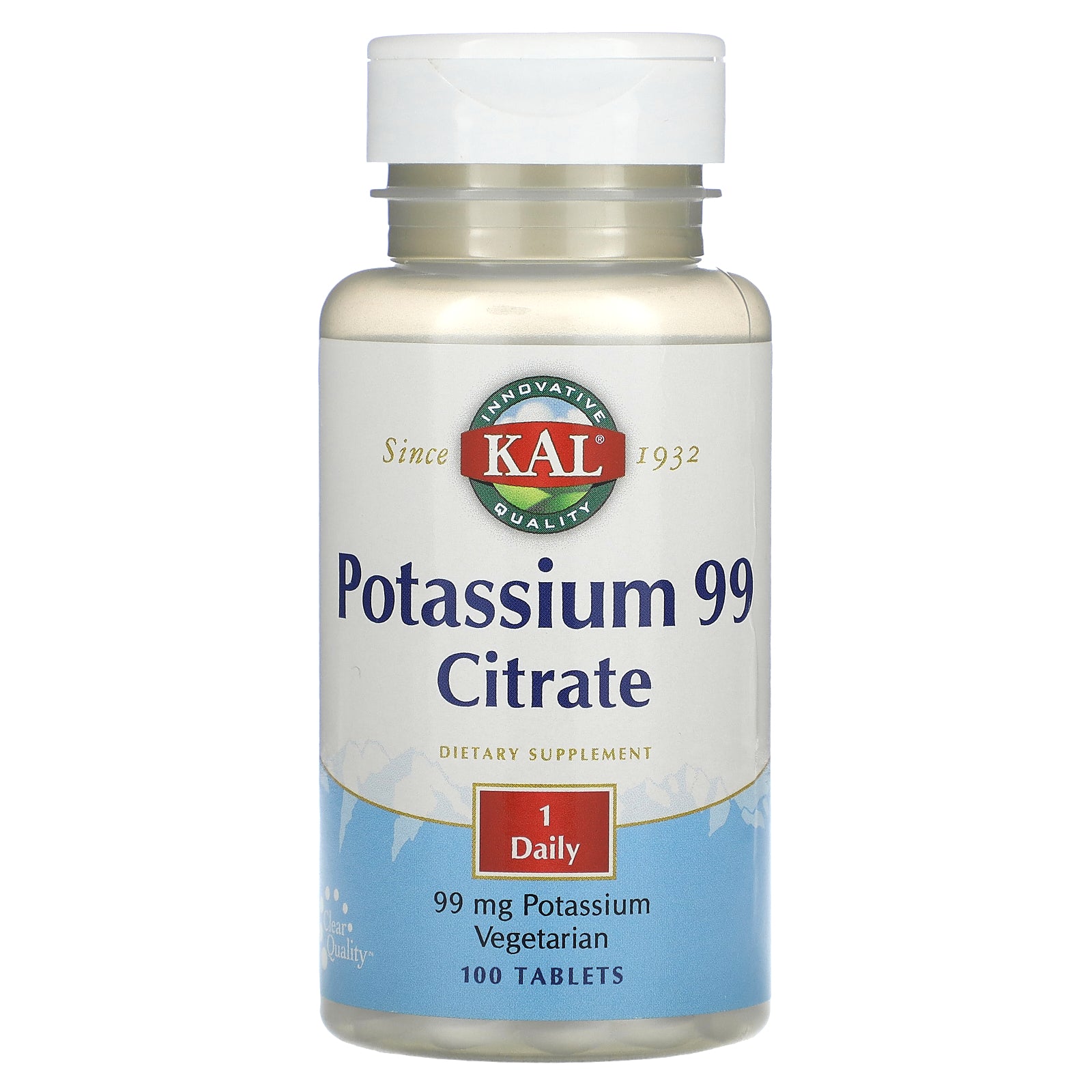 Kal, Potassium 99 Citrate, 99 mg, 100 Tablets UPC 021245137948 | HiLife Vitamins